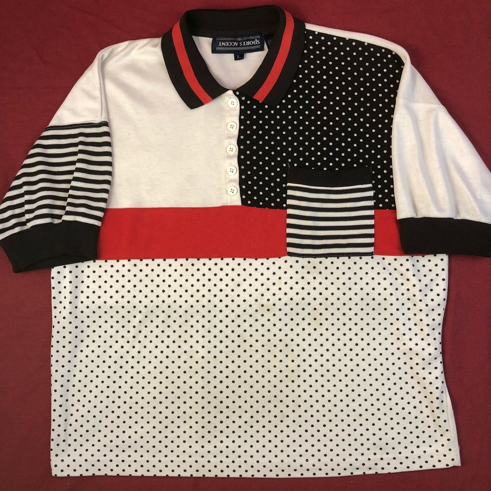 Vintage sport accent polo